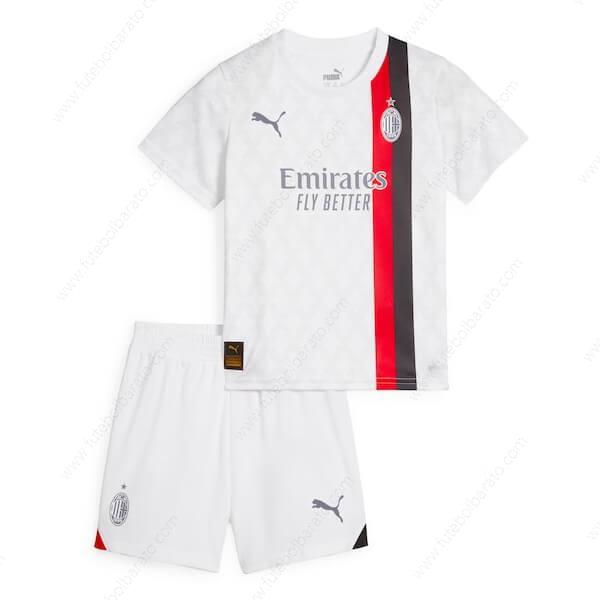 Camisa AC Milan Away Kit de futebol infantil 23/24