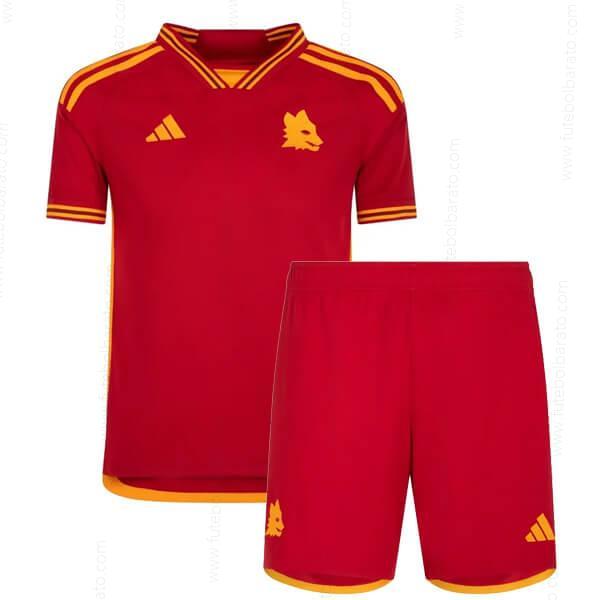 Camisa AS Roma Home Kit de futebol infantil 23/24