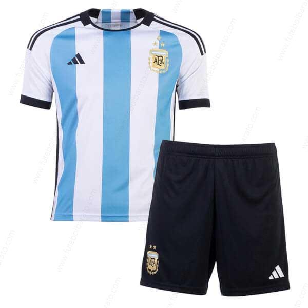 Camisa Argentina Home Kit de futebol infantil 22/23