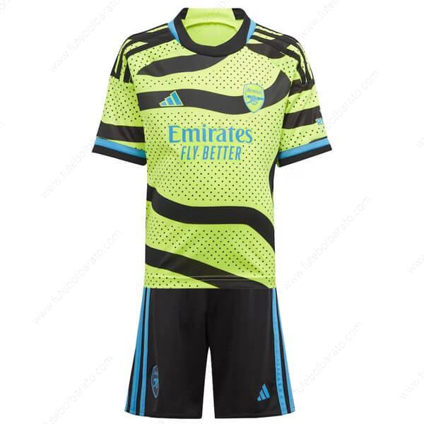 Camisa Arsenal Away Kit de futebol infantil 23/24