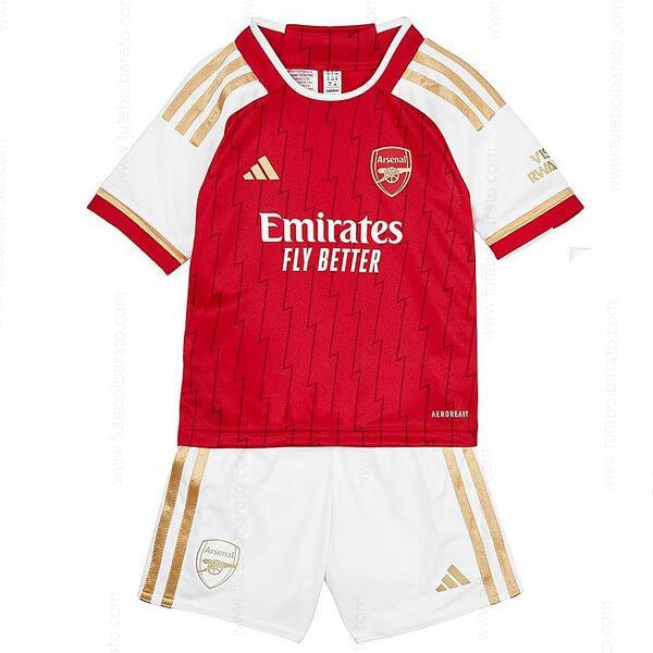 Camisa Arsenal Home Kit de futebol infantil 23/24