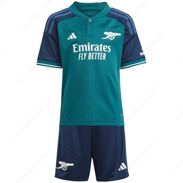 Camisa Arsenal Third Kit de futebol infantil 23/24