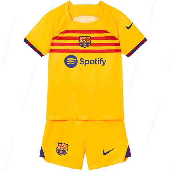 Camisa Barcelona Fourth Kit de futebol infantil 22/23
