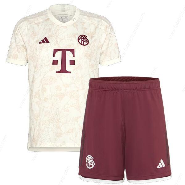 Camisa Bayern Munich Third Kit de futebol infantil 23/24