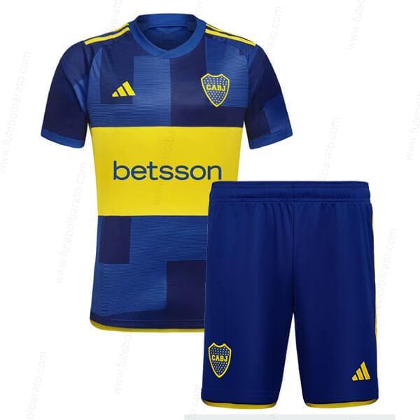 Camisa Boca Juniors Home Kit de futebol para crianças 23/24