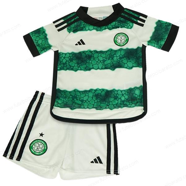 Camisa Celtic Home Kit de futebol infantil 23/24