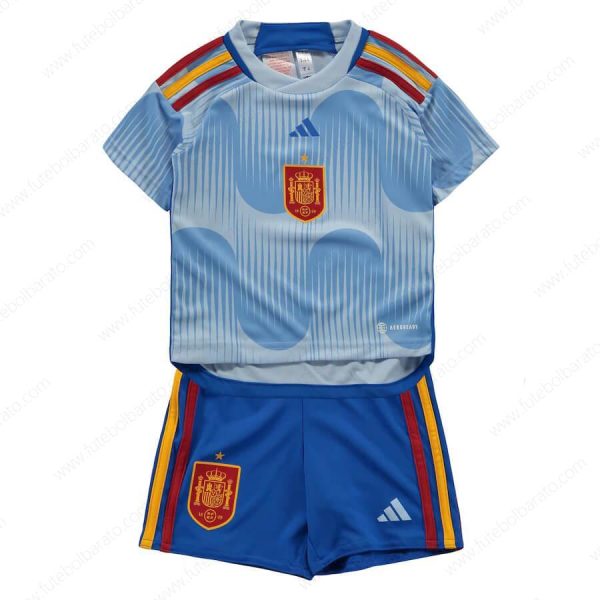 Camisa Espanha Away Kit de futebol infantil 2022
