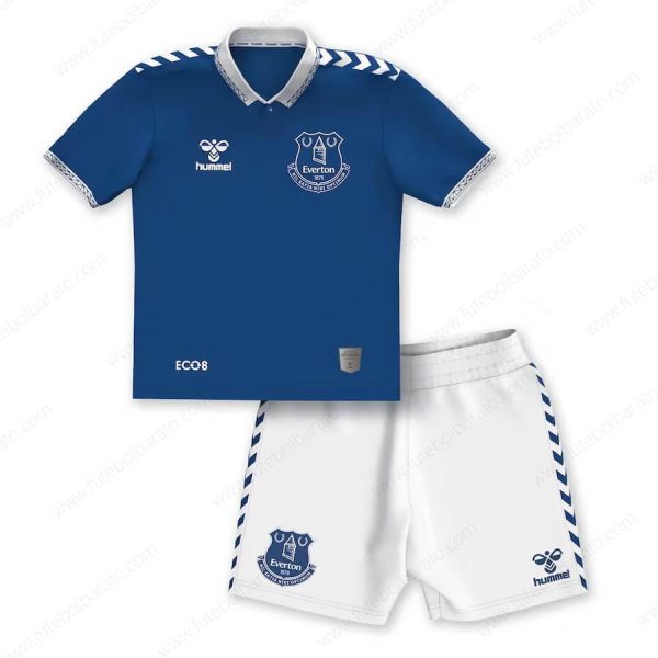 Camisa Everton Home Kit de futebol infantil 23/24