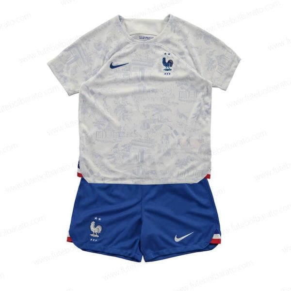 Camisa França Away Kit de futebol infantil 2022