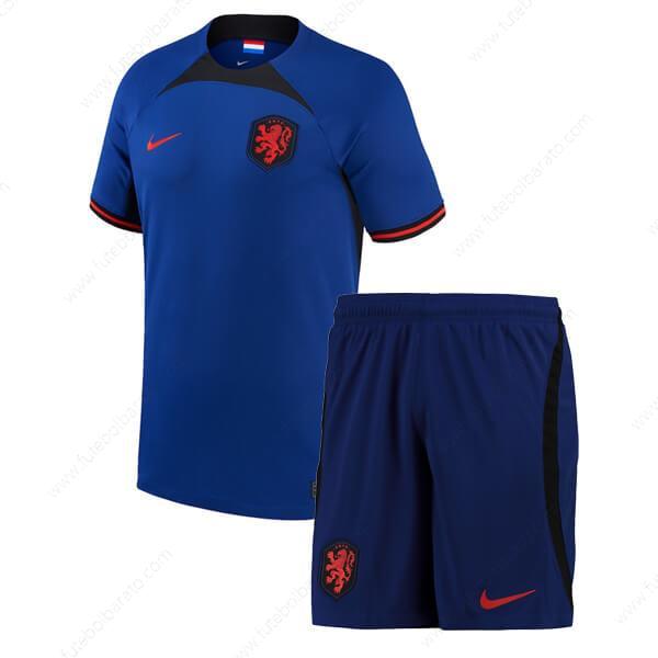 Camisa Holanda Away Kit de futebol infantil 2022