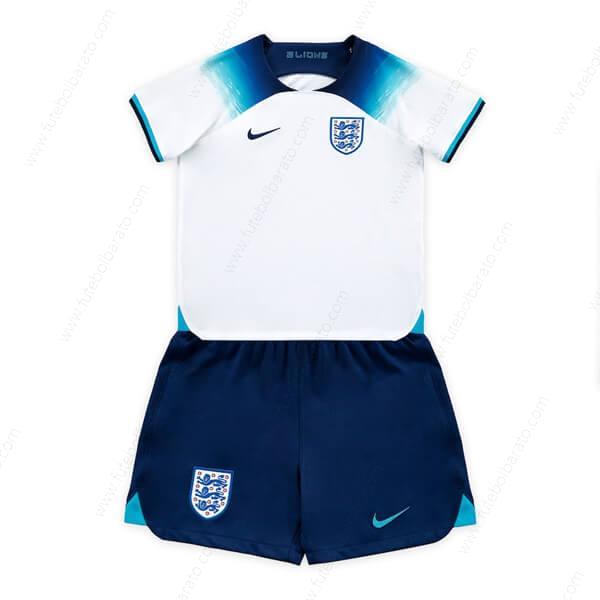 Camisa Inglaterra Home Kit de futebol infantil 2022