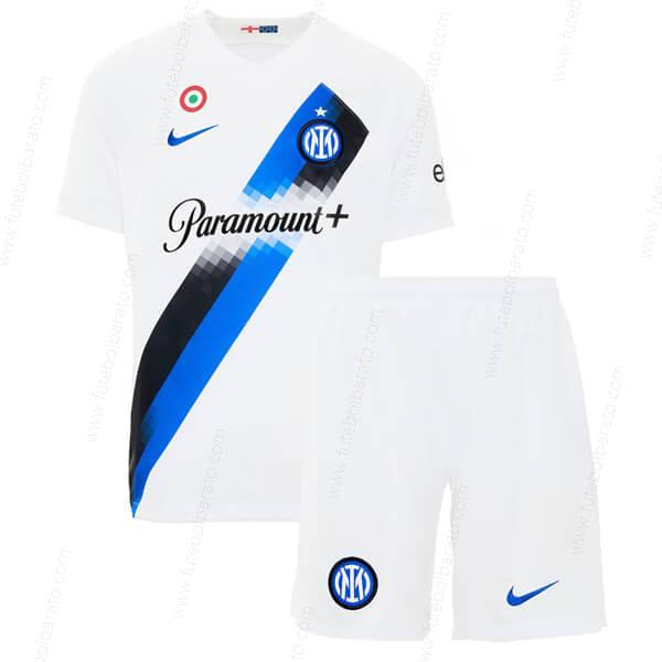 Camisa Inter Milan Away Kit de futebol infantil 23/24