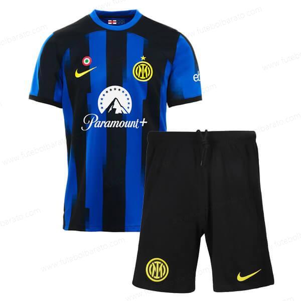 Camisa Inter Milan Home Kit de futebol infantil 23/24