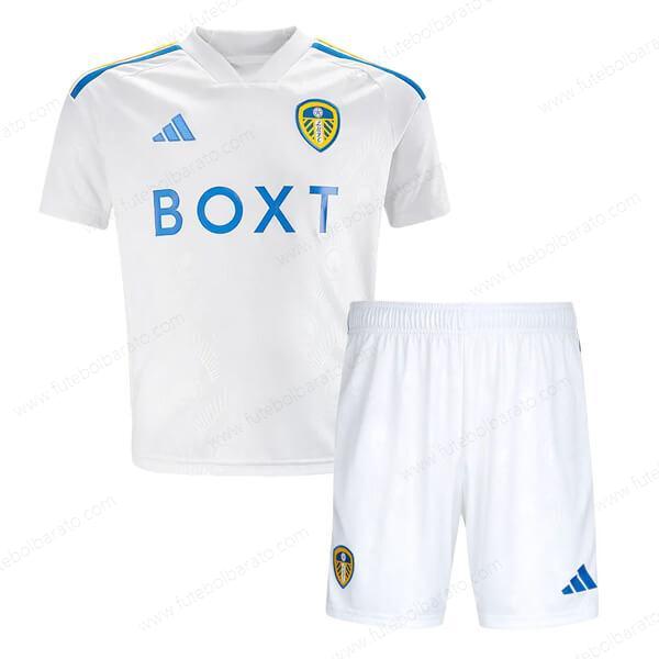 Camisa Leeds United Home Kit de futebol infantil 23/24