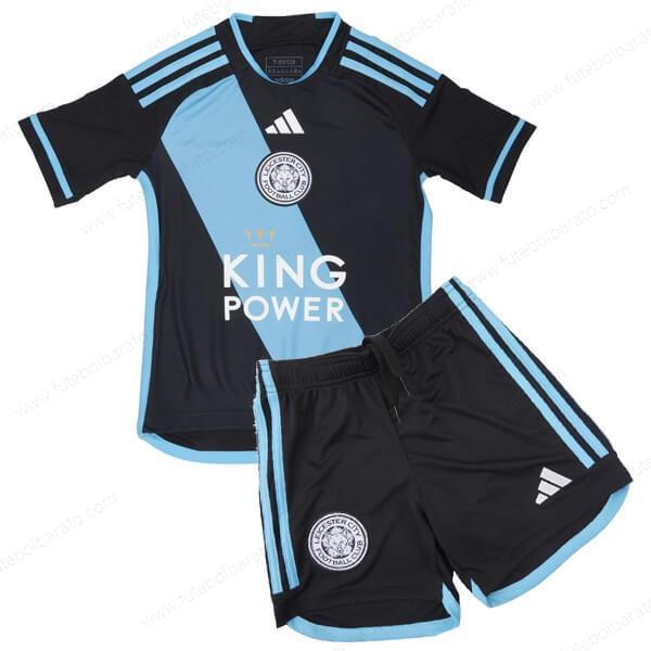 Camisa Leicester City Away Kit de futebol infantil 23/24