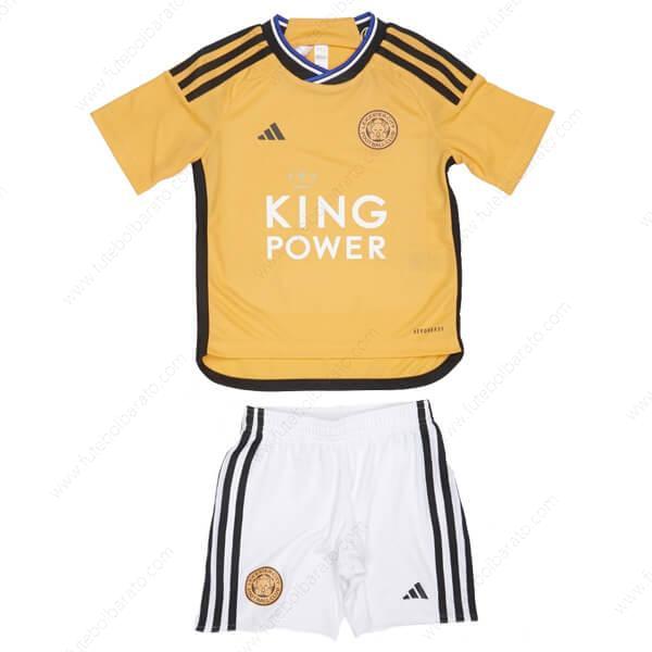 Camisa Leicester City Third Kit de futebol infantil 23/24