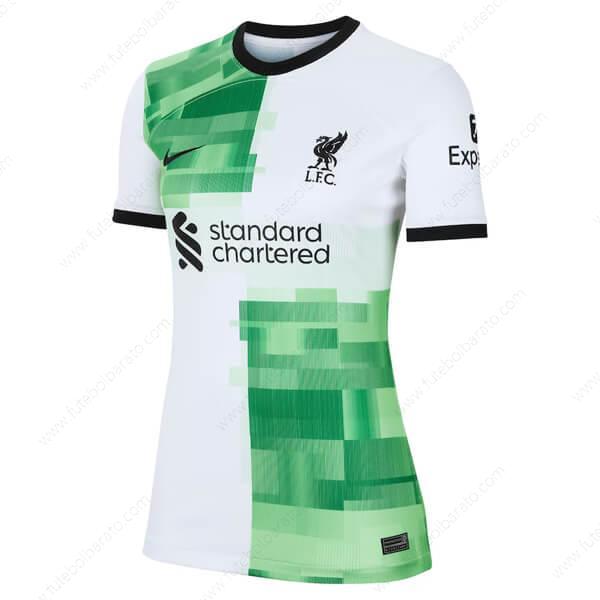 Camisa Liverpool Away Feminino Camisas de futebol 23/24