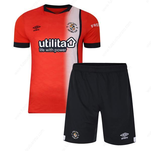 Camisa Luton Town Home Kit de futebol infantil 23/24