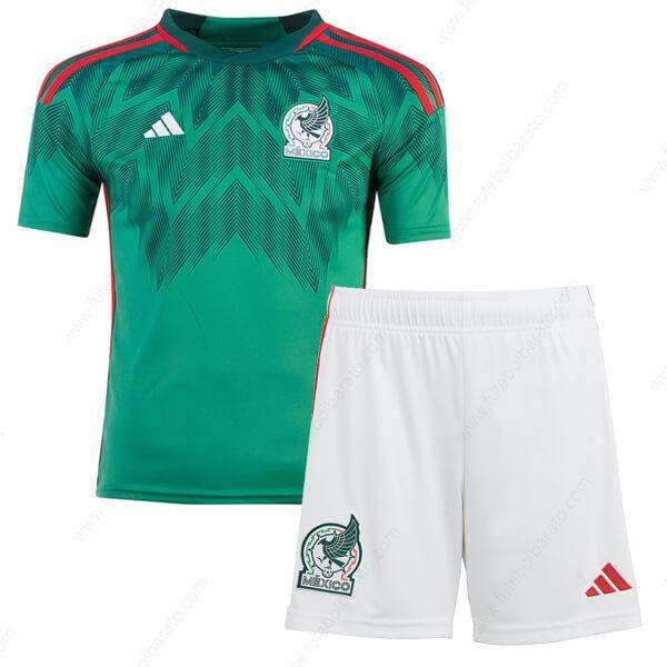 Camisa México Home Kit de futebol infantil 2022