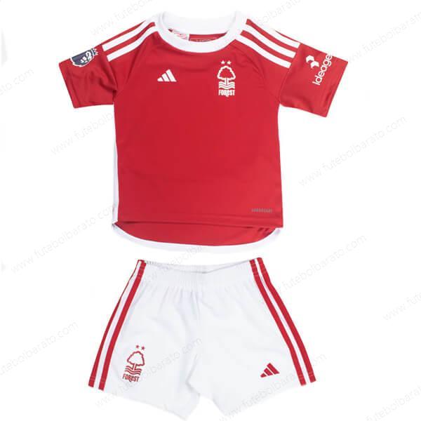 Camisa Nottingham Forest Home Kit de futebol infantil 23/24