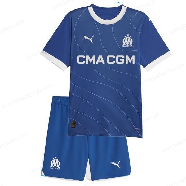 Camisa Olympique Marseille Away Kit de futebol infantil 23/24