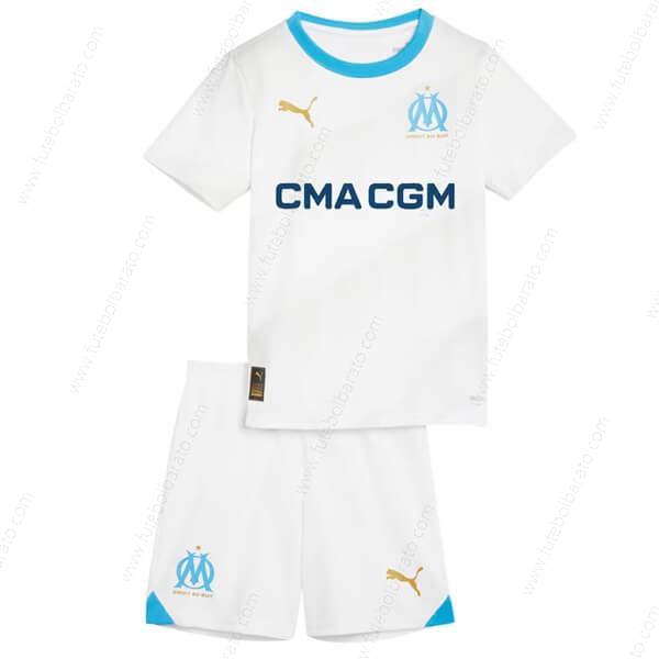 Camisa Olympique Marseille Home Kit de futebol infantil 23/24