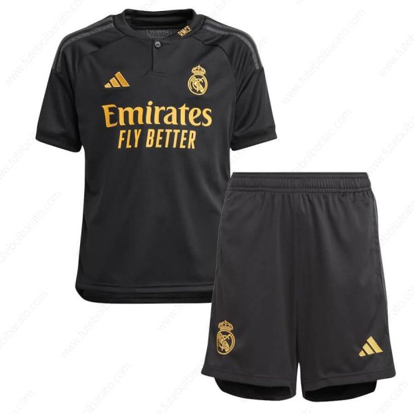 Camisa Real Madrid Third Kit de futebol infantil 23/24