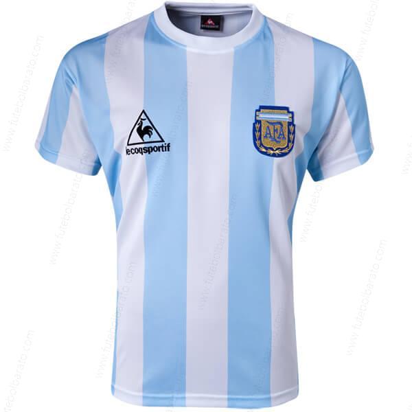 Camisa Retro Argentina Home Camisas de futebol 1986