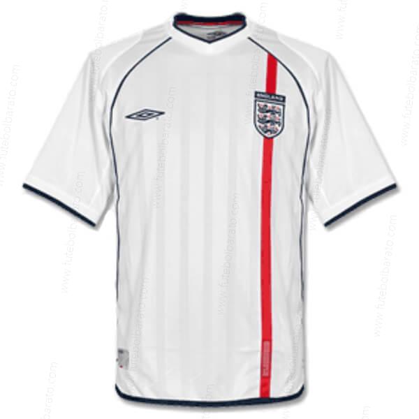 Camisa Retro Inglaterra Home Camisas de futebol 2002