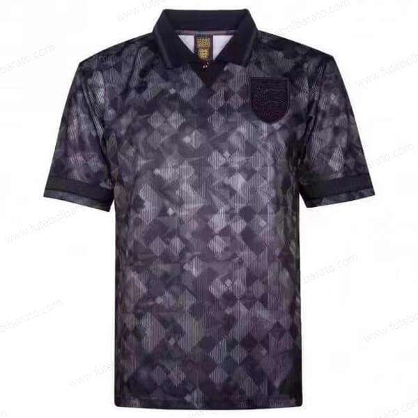 Camisa Retro Inglaterra Pretoout Camisas de futebol 1990