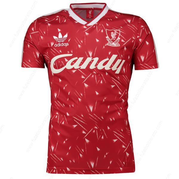 Camisa Retro Liverpool Candy Home Camisas de futebol 89/91
