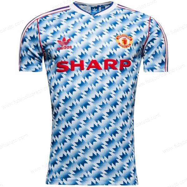 Camisa Retro Manchester United Away Camisas de futebol 90/92