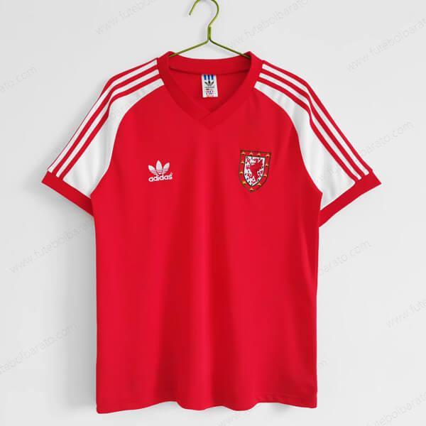 Camisa Retro País de Gales Home Camisas de futebol 82