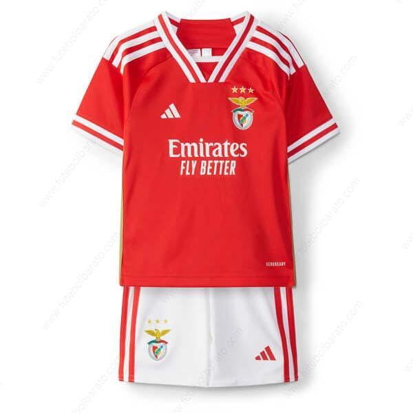 Camisa SL Benfica Home Kit de futebol infantil 23/24
