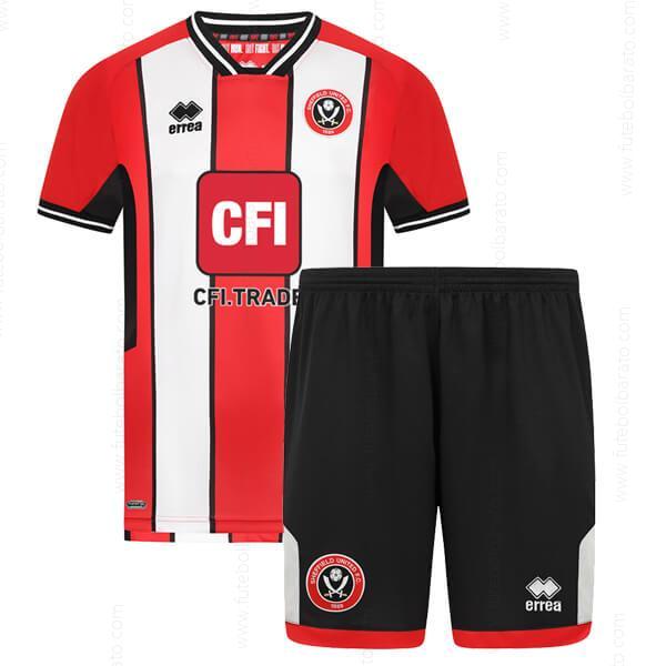 Camisa Sheffield United Home Kit de futebol infantil 23/24