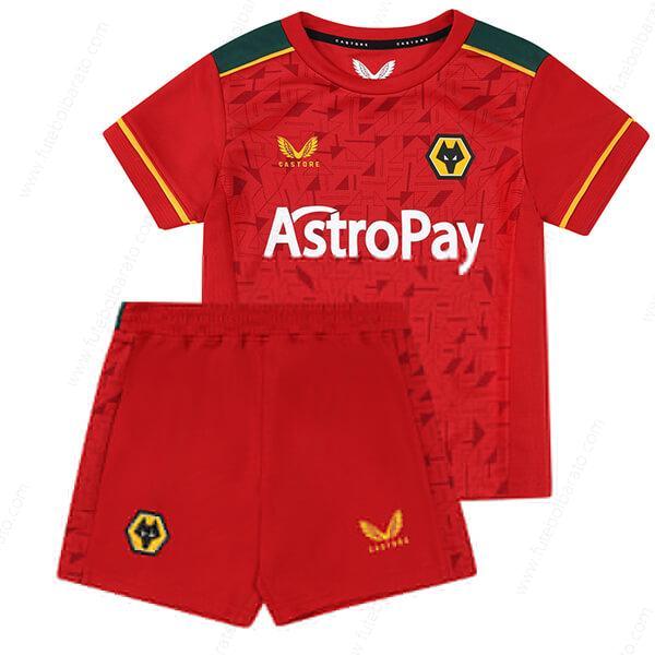 Camisa Wolverhampton Wanderers Away Kit de futebol infantil 23/24