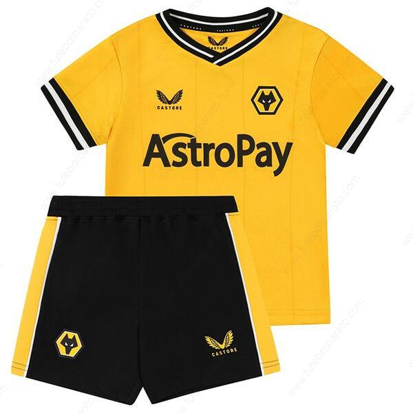 Camisa Wolverhampton Wanderers Home Kit de futebol infantil 23/24